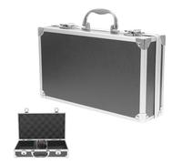 HEALEEP Boîte à Outils en Alliage D'aluminium Noir, Élégante et Portable Capacité Adaptée pour Usage Personnel à Domicile Vitrine