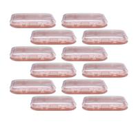 HEALEEP Boîte de Rangement pour Faux Organise et Expose Rose en Abs 12pcs Support Nail Art Pratique pour Nail Art