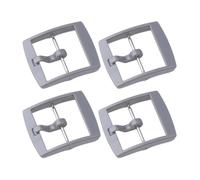 HEALEEP Boucles de Montre Style en Plastique 20mm Lot de 4 Accessoires Indispensables pour Bracelets Silicone et Montre Fermoir Simple
