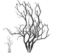 HEALEEP Branches de Artificielles en Plastique pour Halloween : 3 Branches de Bois de Cerf Artificielles Décoratives - Brindilles D'arbre Séchées pour Bricolage, Décorations de Fête,