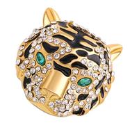 HEALEEP Broche Tête de Tigre Élégante pour Costume Corsage et Pendentif Chic pour Femme Accessoire Mode pour Vêtement Foulard et Chapeau