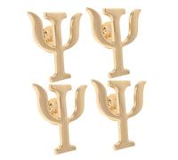HEALEEP Broches Lettres Psychologue, Ensemble de 4 Broches en Alliage Métallique pour Pulls et Paquet à Dos, Accessoires de Mode pour Psychologues