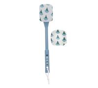 HEALEEP Brosse de Bain à Long Manche Dos, Brosse Exfoliante pour Gommage Corporel, Outil de Nettoyage Chiffon de Rechange, Adaptée pour Usage Bain