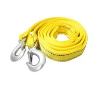 HEALEEP Câble de Remorquage 3,9 M Double Couche Crochet Métal Solide, Sangle de Remorquage en Nylon Haute Résistance 5 Tonnes, Accessoire pour Véhicule Tout- et Bateau, Sangle de Treuil