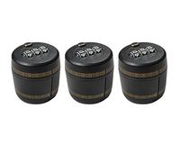 HEALEEP Cadenas pour Bouteille D'alcool 3pcs Bouchon de Sécurité à Mot de Passe 3 Chiffres, Matériau Abs et Alliage de Zinc, Protection Anti-effraction pour Bar et Cave à Vin