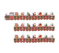 HEALEEP Calendrier de L'avent Vide à Remplir de Train de Noël, Boîte à Bonbons 24 Jours, Coffret Présent DIY pour Fête de Noël, Emballage Personnalisé pour Friandises et Décorations