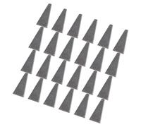 HEALEEP Cales Triangulaires Métal 30 Pièces Petit Format pour Manche de Marteau et Hache, Coins de Coupe Robustes pour Abattage D’Arbres, Outil de Menuiserie et Fendage du Bois