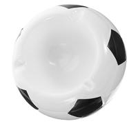 HEALEEP Cendrier en Céramique Mini Football Fentes Multiples, Récipient à Mégots Décoratif pour Bureau et Maison, Accessoire Intérieur et Extérieur, Cendrier de Sport Compact et Original
