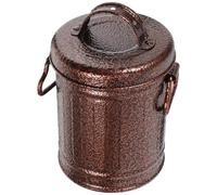 HEALEEP Cendrier Métallique Style Seau en Fer Galvanisé avec Couvercle, Design Rétro Vintage, Compact et Portable pour Café ou Hôtel, Usage Longue Durée et Élimination des Cendres