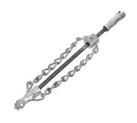 HEALEEP Chaîne de Détartrage en Acier Argenté pour Débouchage de Canalisations et Égouts, Outil Robuste à Fixation Simple pour Système de Tuyauterie Domestique