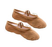 HEALEEP Chaussures de Danse Traditionnelle Yoga Souples Antidérapantes pour Femmes et Filles Marron