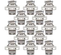 HEALEEP Clips à Ressort Robustes pour Fixation Spots Encastrés, Lot de 20 Pièces en Fer pour Installation Plafonnière LED et Panneaux Lumineux Encastrés