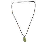 HEALEEP Collier Pendentif en Météorite Véritable Irrégulière 5,1-10 G 1 Pièce Bijoux Artisanaux pour Femmes Élégant Collier Asymétrique pour Usage Quotidien et Soirée