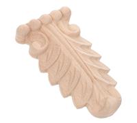HEALEEP Console en Bois Sculpté Non Peint Vintage, Ornements de Vitrine en Bois Robuste, Corbeaux Sculptés Décoratifs pour Meubles, Applique Murale Élégante pour Décoration Intérieure