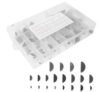 HEALEEP Ensemble De 135 Clés Woodruff en Acier Au Carbone Assortiment De Clés Métriques M2-m10 pour Mécaniciens Et Bricoleurs Kit De Réparation pour Machines Et Automobiles Couleur Argentée