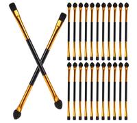 HEALEEP Ensemble de Pinceaux Fards à Paupières Double Tête 30pcs pour Maquillage Yeux, Facile à Tenir, Fibres Synthétiques, Usage Quotidien et Professionnel