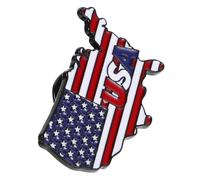 HEALEEP Épinglette Américaine en Métal pour Paquet à Dos et Chapeaux, Accessoire Polyvalent Patriotique Drapeau Usa pour Orner Vêtements et Soutenir les Élections