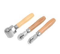 HEALEEP Equilibreuse Pneu Voiture Rouleau D'insonorisation Automobile en Métal et Manche en Bois, Ensemble de 3pcs pour Réparation de Pneus et Urgence Routière