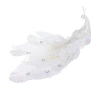 HEALEEP Figurine Paon Simulation Décoration Maison Jardin Artisanale Légère et Compacte Sculptée Forme de Paon pour Décor Paysager