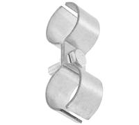 HEALEEP Fixation Double pour Tuyaux Galvanisée Clip à Double Port, Collier de Serrage Pratique pour Tuyauterie de Yacht et Accessoires de Camping-Car