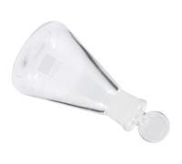 HEALEEP Flacon Conique Verre avec Bouchon Résistant Haute Température Large Ouverture Laboratoire Chimie Physique Verre pour Expériences Scientifiques