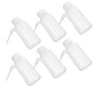 HEALEEP Flacon Laveur à Bouchon à Vis 250ml en Polyéthylène Semi-transparent pour Nettoyage Approfondi D'équipements de Laboratoire, Lot de 6 Pièces, pour Usage en Laboratoire