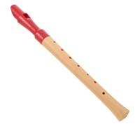 HEALEEP Flûte à Bec Soprano Apparence Élégante Marron en Bois 8 Trous pour Débutants Style Allemand, Légère et Précise, pour Cours de Musique et Voyage