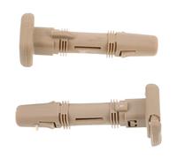 HEALEEP Guide des Appuie-têtes en Plastique pour Siège Auto, Diamètre 12,7 Mm, Design Verrouillable, Installation Facile, 2 Pièces Beige pour Accessoires Intérieur Voiture