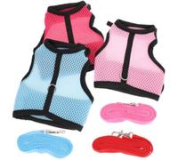 HEALEEP Harnais en Filet Doux et Respirant pour Petits Animaux Laisse, pour Lapins et Cochons d'Inde Lors D'activités Extérieures et Exercices