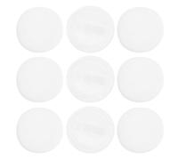 HEALEEP Houppette à Poudre Pressée en Coton 10 Pcs 60 X 7 Mm Blanche, Petit Coussinet de Maquillage pour Application Uniforme, pour Poudre Visage et Fond de Teint, Outil Beauté Portable