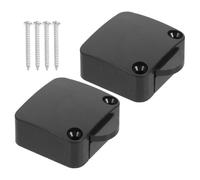 HEALEEP Interrupteurs Automatiques 2 Pièces 12V-250V Noir 4 Vis pour Éclairage de Placard et Armoire Tactile pour Chambre Cuisine