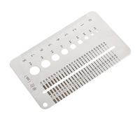 HEALEEP Jauge De Taille De Pores Jauge De Trou Jauge Droite Règle Outil De Mesure Outil D'Inspection De Trou Jauge D'Épaisseur De Travail Du Bois Outil De Mesure Outil De Jauge
