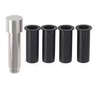 HEALEEP Kit de Réparation Charnière de Porte Automobile pour Véhicule Tout- Insert de Douille en Alliage D'aluminium et Abs 4 Pièces pour Porte Simple Goupilles de Fixation Accessoire