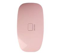 HEALEEP Lampe UV pour Ongles Pliable Rose Usb, 6 Lampes Led, Source Double Lumière, Abs, Légère, pour Nail Art Maison et Salon de Manucure