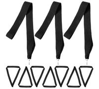 HEALEEP Lanières pour Médaille de Compétition Sportive Faciles à Mettre en Polyester Noir 10pcs et Sécurisent Lors des Événements Sportifs