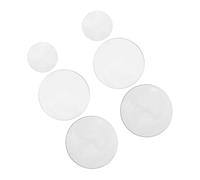 HEALEEP Lentilles Convexes Diamètre 50 Mm en Verre Double Convexe 6pcs Focale 100 Mm pour Expériences Scientifiques et Démonstrations en Laboratoire