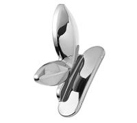 HEALEEP Lève-abattant de Toilette en Acrylique Argenté, Outil sans Contact pour Siège et Couvercle Wc, Rehausseur pour Salle de Bain, Maison, Bureau et Hôtel, Accessoire Hygiénique