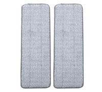 HEALEEP Lingettes Réutilisables Nettoyage des Étroits Lot de 2 pour Balai à Franges Adaptées aux Auditoriums et Salles de Sport
