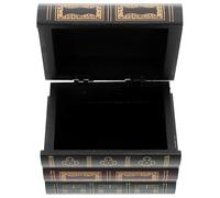 HEALEEP Livre Décoratif Simulation Petit Format, Ornement de Table Vintage en Panneaux MDF Haute Densité, Décoration Bureau et Salon, Accessoire Photo et Art de Table, Finition Lisse