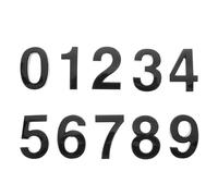 HEALEEP Lot de 10 Chiffres Numéro Maison Auto-Adhésifs en Résine 3D pour Plaque Porte et Boîte aux Lettres, Numéros 0-9, Convient à Usage Intérieur et Chambre