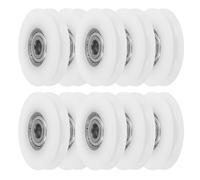 HEALEEP Lot de 10 Poulies à Roulement 625 Intégrées U Groove en Nylon et Acier Carbone, Stabilité Élevée, pour Portes Coulissantes et Systèmes de Levage Domestiques