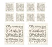 HEALEEP Lot de 15 Rouleaux de Bénédiction Juive Mezouza 7,5 Cm Parchemin Hébraïque Casher Anneau Argenté pour Décoration Intérieure Porte Maison Spirituelle