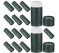 HEALEEP Lot de 15 Tubes Ronds en Papier Kraft Vert pour Rangement Thé et Bâtons de Parfum, Boîte de Stockage 20ml Facile à Transporter et Pratique pour Emballage