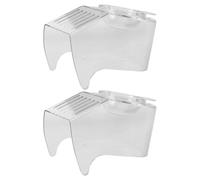 HEALEEP Lot de 2 Couvercles de Remplacement pour Machine à Popcorn à Air Chaud en Acrylique Transparent Fenêtre Anti-éclaboussures pour Soirées Cinéma la Maison