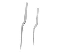 HEALEEP Lot De 2 Pinces À Épiler En Acier Inoxydable Grandes Pinces De Cuisine Professionnelles Pinces À Bec Pinces De Chef Pour La Cuisine Pinces Pointues Retrait De