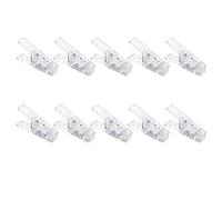 HEALEEP Lot de 20 Pinces en Plastique Transparentes Légères pour Fixation de Notes et Cartes, Accessoires Décoratifs pour Bureau et Maison
