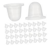 HEALEEP Lot De 200 Coupelles à Pigments En Silicone Transparent Grand Format U, Kit D'encre Professionnel, Godets D'encre Réutilisables Pour Tatouage