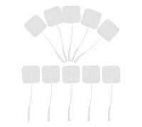 HEALEEP Lot de 24 Électrodes de Physiothérapie Autocollantes en Pvc Non Tissé pour Électrostimulation, Coussinets Confortables et Sûrs pour Différents Types de Peau