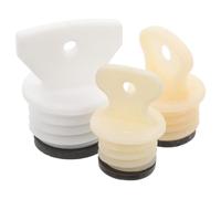 HEALEEP Lot de 3 Bouchons pour Bouillottes Étanches, Bouchons de Remplacement Anti-fuite en Plastique, Tailles Petite, Moyenne et Grosse, Accessoires pour Bouteilles D’eau Chaude,