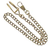 HEALEEP Lot de 3 Chaînes de Montre de Poche Vintage 37,5 Cm en Alliage Couleur Bronze, Accessoires Suspendus Élégants pour Gilet et Ceinture, Chaînes Décoratives Rétro Pratiques